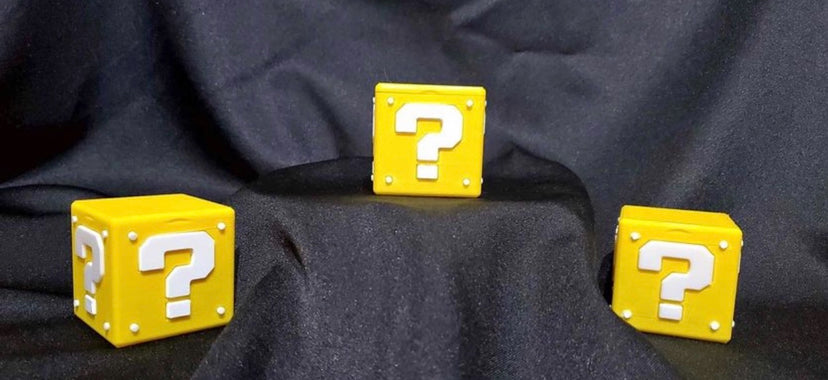 Mario block switch game holder