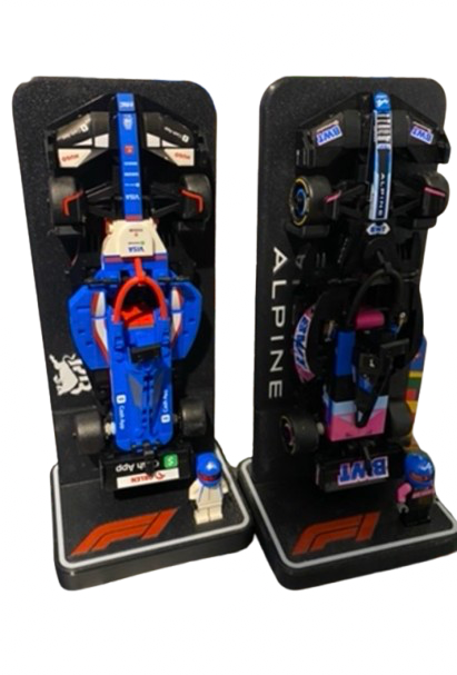 Lego F1 car display stands