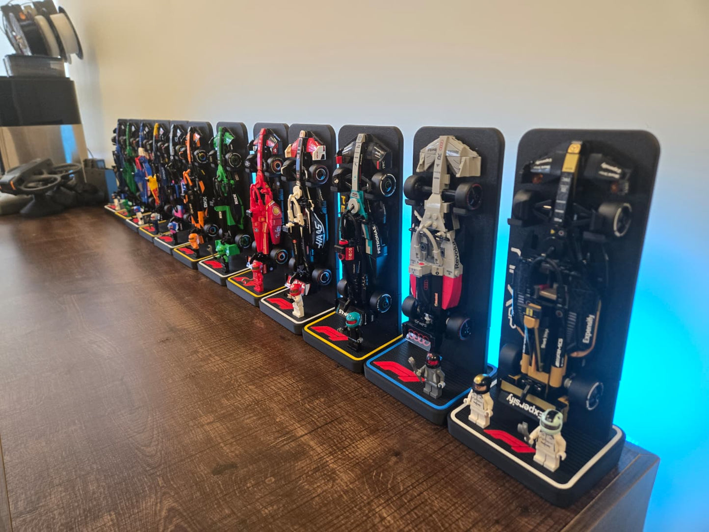 Lego F1 car display stands
